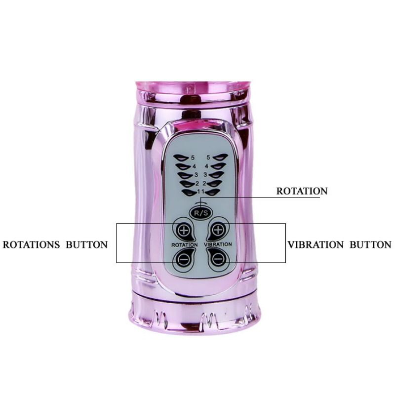 BAILE Rabbit Throbbing Butterfly – Rotationsvibrator, wiederaufladbar