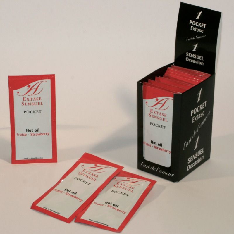 EXTASE SENSUAL – Stimulierendes Massageöl Erdbeer, 10 ml