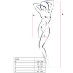PASSION Woman BS026 – Bodystocking im Kleid-Stil, weiss, Einheitsgrösse