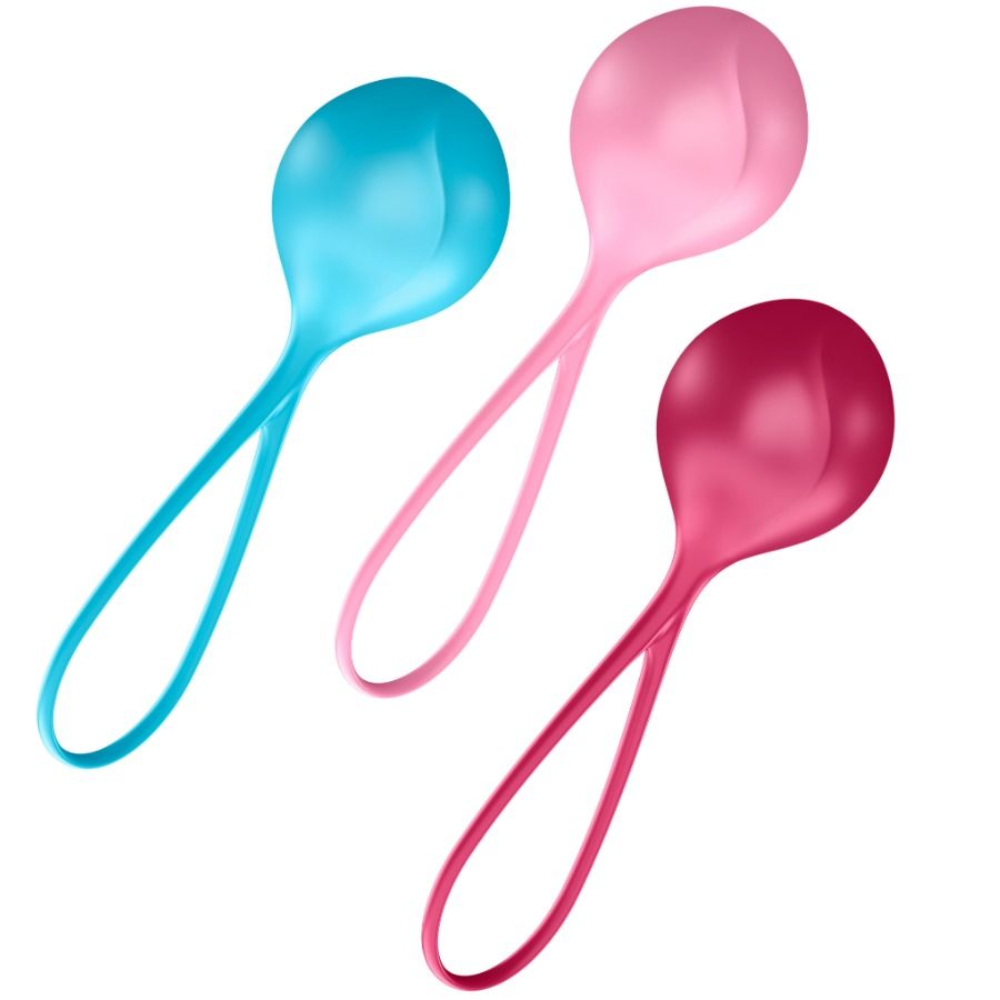 SATISFYER Loveballs Trainingsset 3 – Beckenboden-Kugeln
