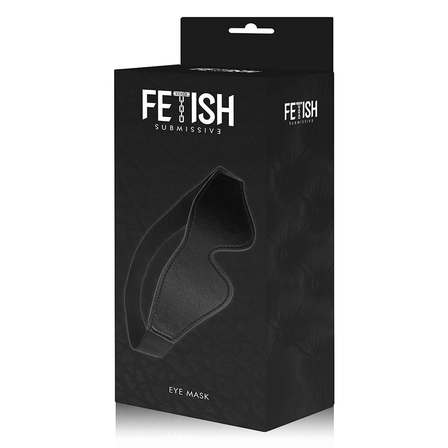 FETISH SUBMISSIVE Vegane Ledermaske – mit elastischem Riemen
