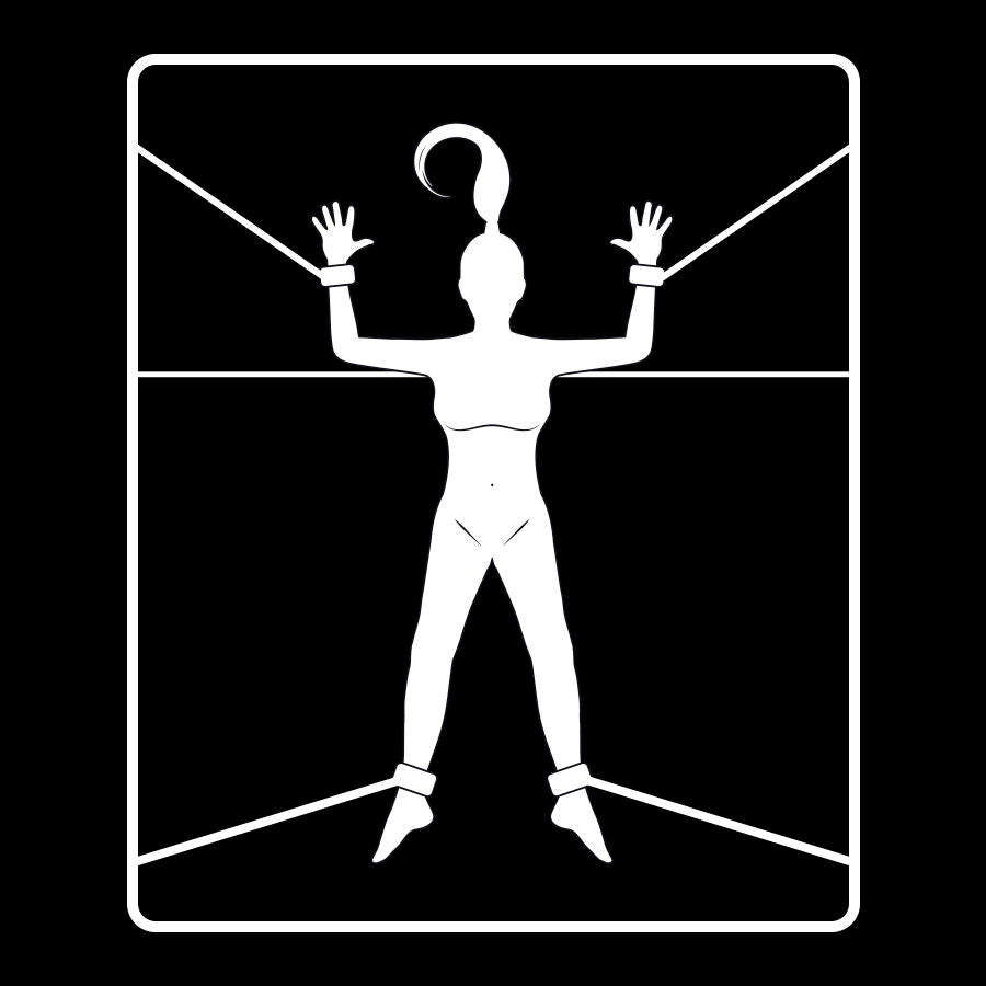 FETISH SUBMISSIVE Bettfessel-Set mit Gurten – mit Neopren-Futter