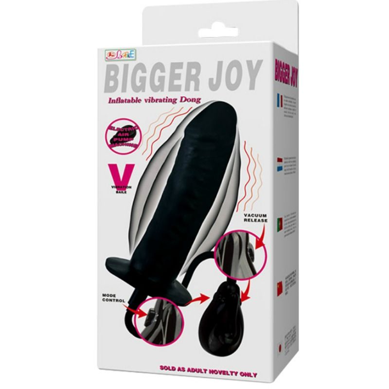 BAILE Bigger Joy – Aufblasbarer Dildo mit Vibration, 16 cm