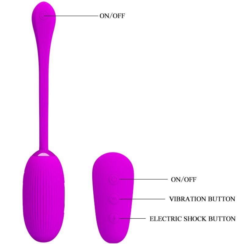 PRETTY LOVE Shock Fun – Vibrationsei mit Elektroschock-Funktion