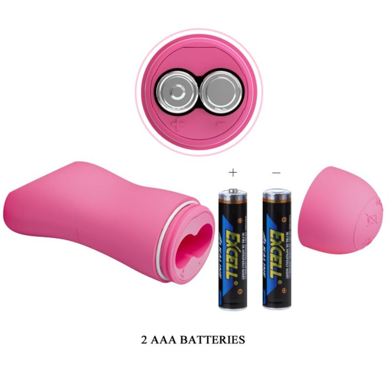 BAILE – Vibrierende Brustwarzenklammern mit Elektroschock, fuchsia