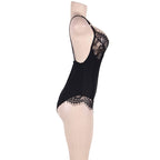 SUBBLIME Queen Plus – Body trasparente con frange nere