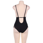 SUBBLIME Queen Plus – Body trasparente con frange nere
