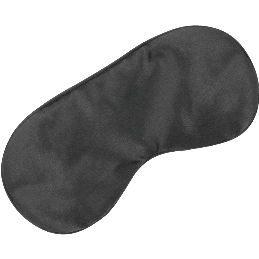 DARKNESS Basic-Maske – Schlafmaske aus Satin, Schwarz