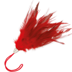 DARKNESS Kitzelfeder – Stimulierstift, Rot, 17 cm