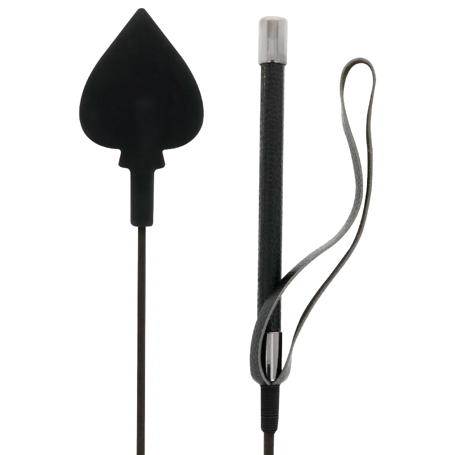 DARKNESS Silikon-Peitsche – Schwarz, 60 cm