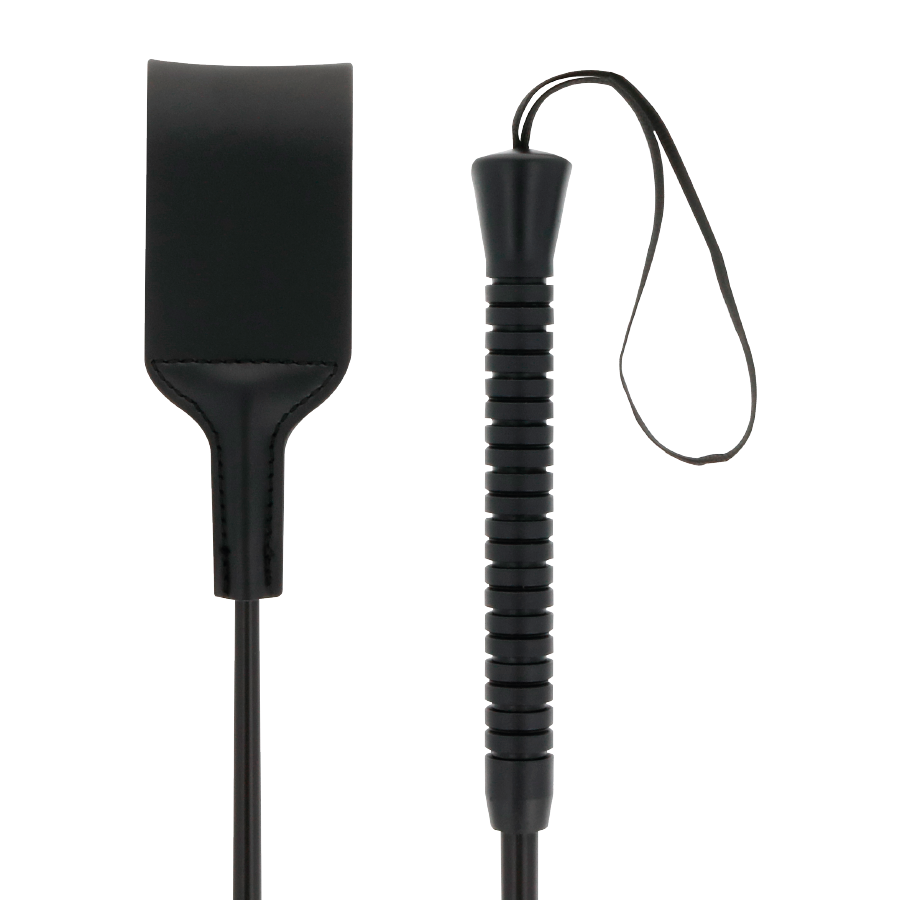 DARKNESS Breite Fetisch-BDSM-Peitsche – Schwarz