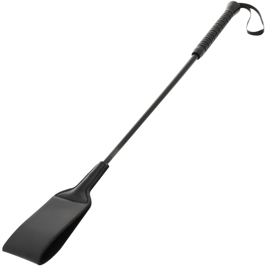 DARKNESS Breite Fetisch-BDSM-Peitsche – Schwarz