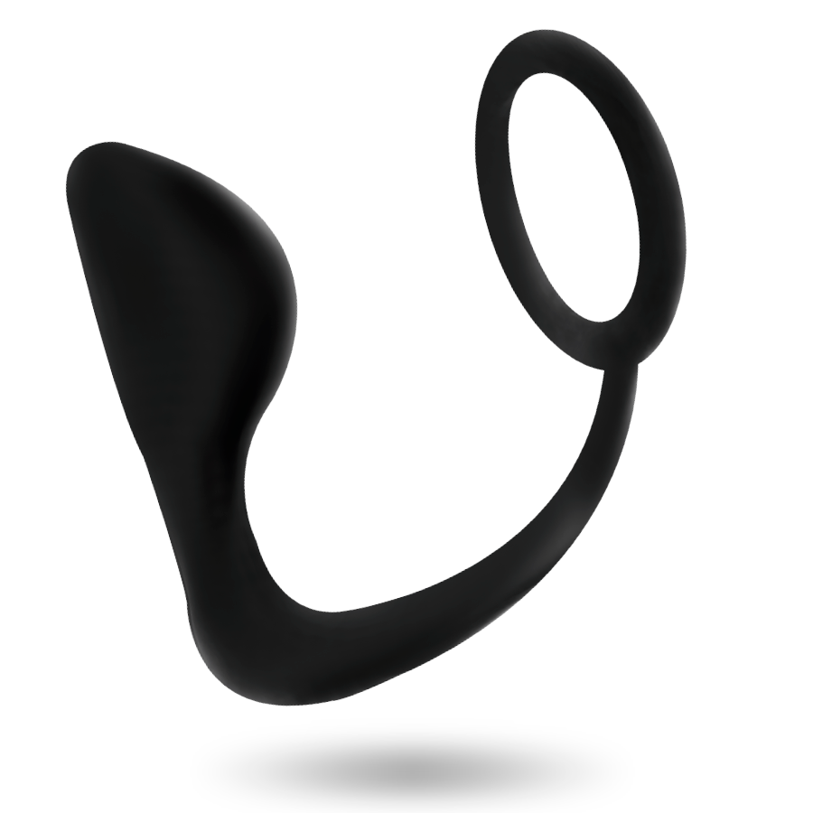 ADDICTED TOYS – Analplug mit schwarzem Penisring