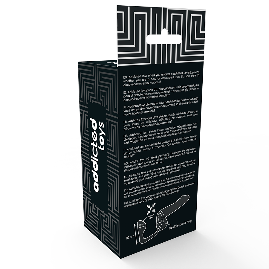 ADDICTED TOYS – Analplug mit schwarzem Penisring