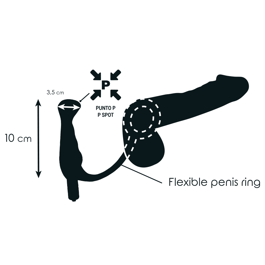 ADDICTED TOYS – Prostata-Vibrator, schwarz, 10 cm