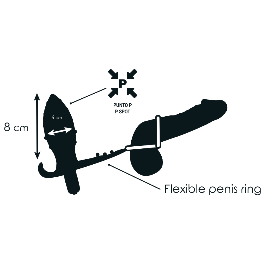 ADDICTED TOYS – Analplug mit doppeltem schwarzen Ring