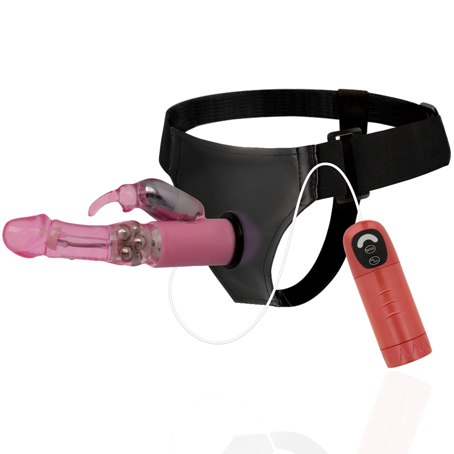 HARNESS ATTRACTION Daniel – Strap-on mit Vibration und Rotation, 18 cm