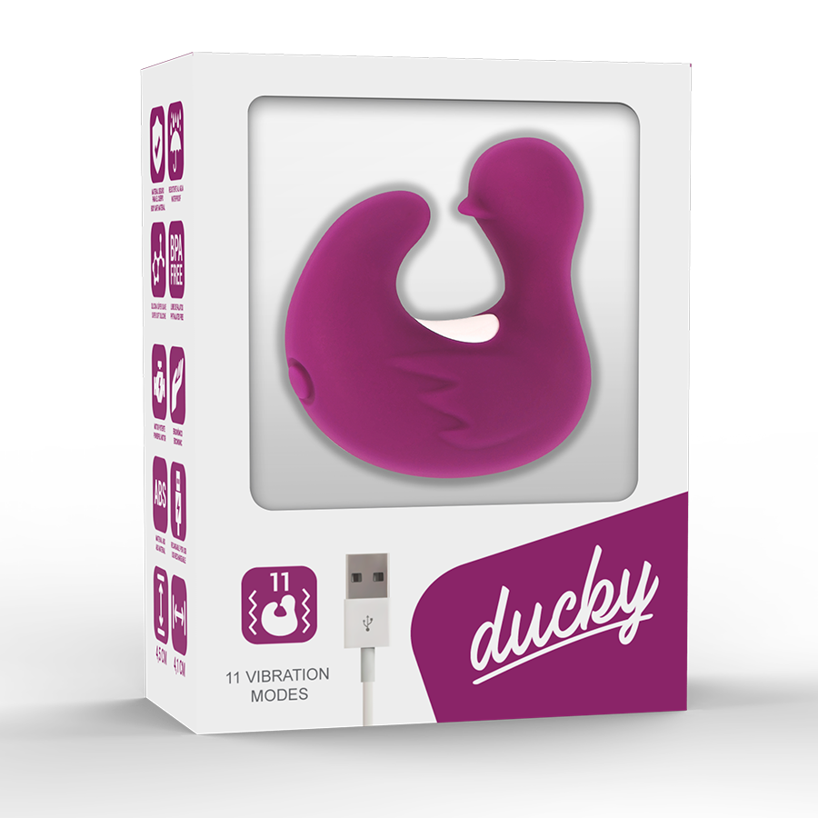 COVERME – Duckymania ricaricabile ditale anatra stimolante in silicone