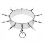 METAL HARD – BDSM slave collar with points