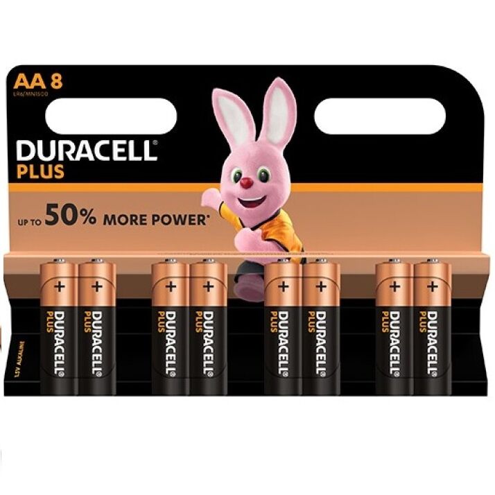 DURACELL – Plus Power Batterie AA LR6, 8 Stück