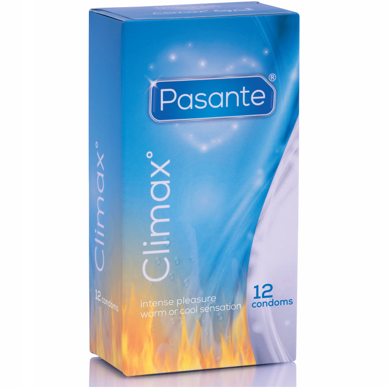 Pasante Climax – Kondome mit Wärme- und Kühleffekt, 12 Stück (6+6)
