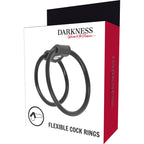 DARKNESS BONDAGE – Verstärkender Duo-Penisring aus TPR