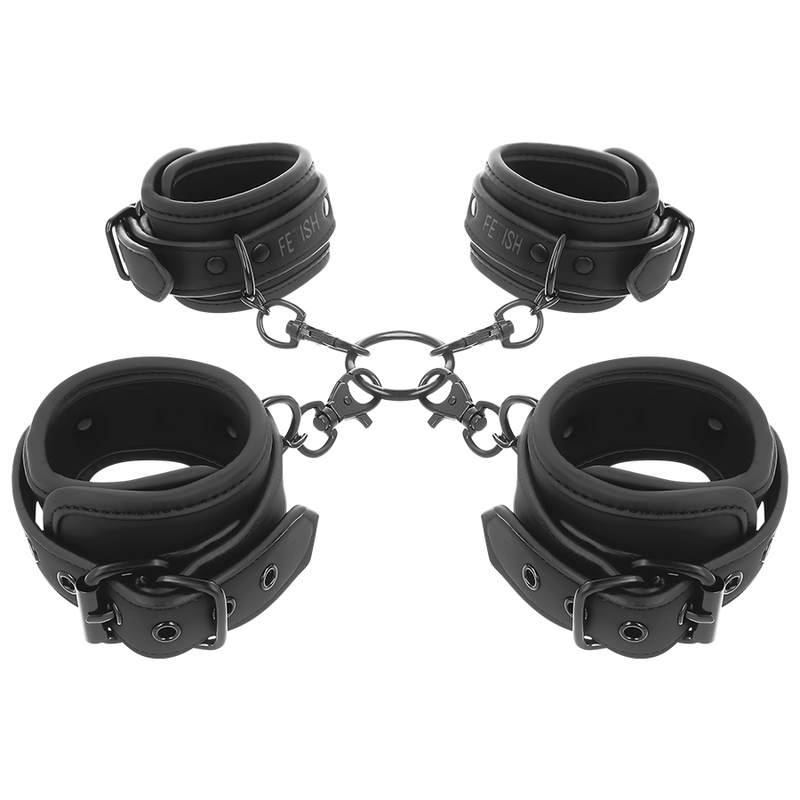 FETISH SUBMISSIVE Hand- und Knöchel-Fesseln – mit Neopren-Futter