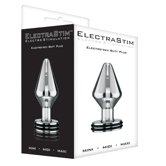 ELECTRASTIM – Elektro-Analplug aus Metall, Mini & Midi