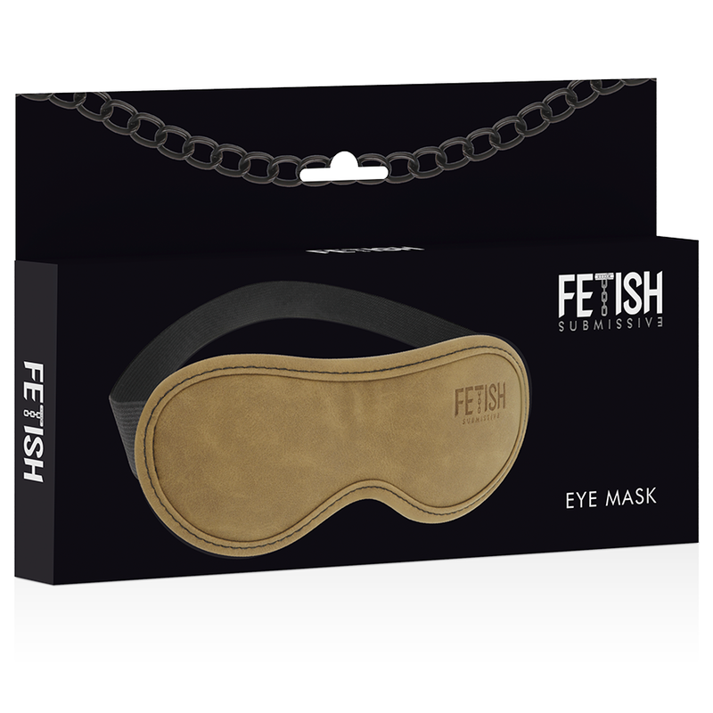 FETISH SUBMISSIVE ORIGIN – Augenmaske aus veganem Leder mit Neoprenfutter