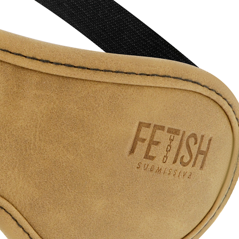 FETISH SUBMISSIVE ORIGIN – Augenmaske aus veganem Leder mit Neoprenfutter