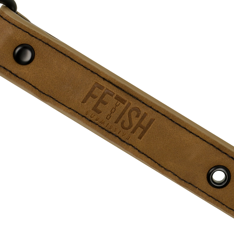 FETISH SUBMISSIVE ORIGIN – Atmungsaktiver Knebel aus veganem Leder