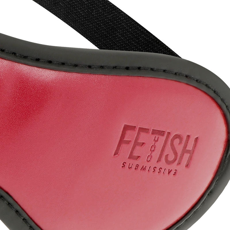 FETISH SUBMISSIVE DARK ROOM – Augenmaske aus veganem Leder mit Neoprenfutter