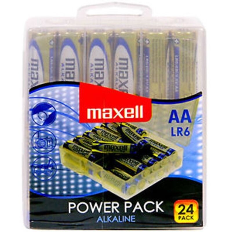 MAXELL – Alkalibatterie AA LR6, 24er-Pack