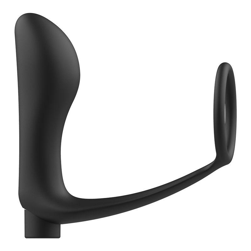 ADDICTED TOYS – Penisring mit Analplug und Fernbedienung, schwarz, wiederaufladbar